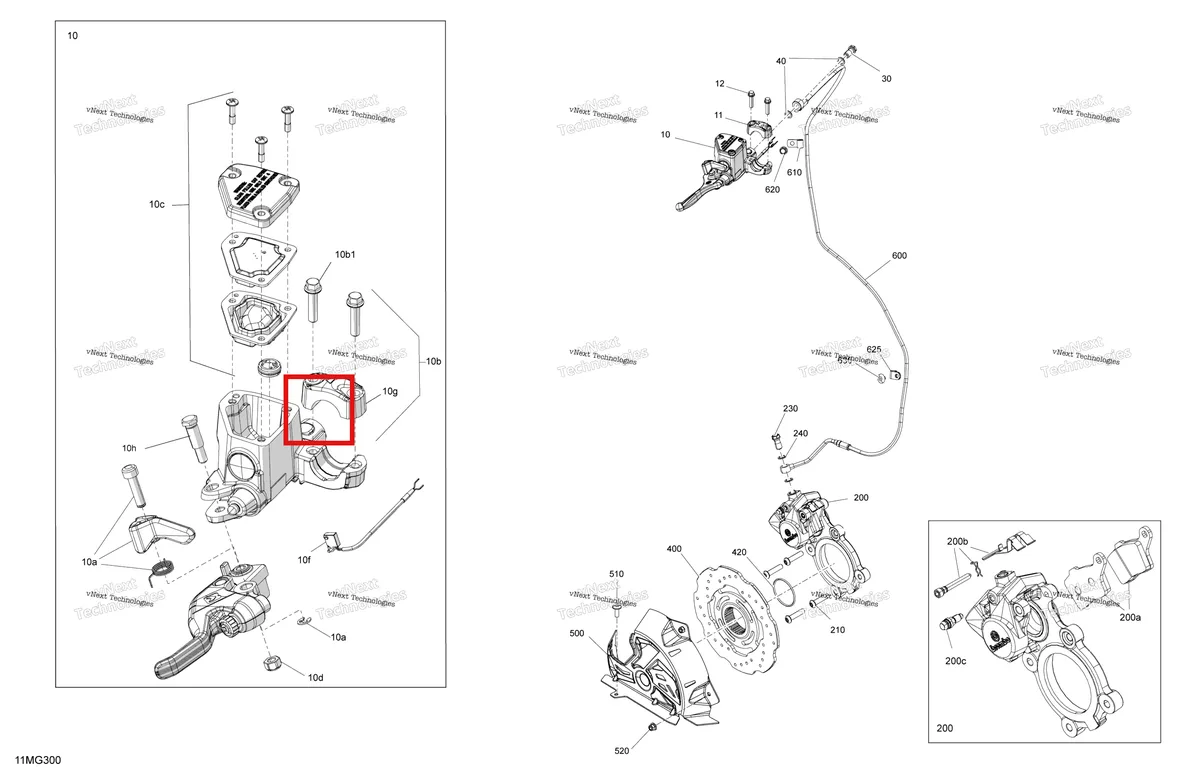 Деталь 507032737 на схеме узла 2027 Ski-Doo BACKCOUNTRY - SPORT - 600 EFI - UBVA - Neo Yellow - 16X146X2.0P Track Mechanic - Brakes