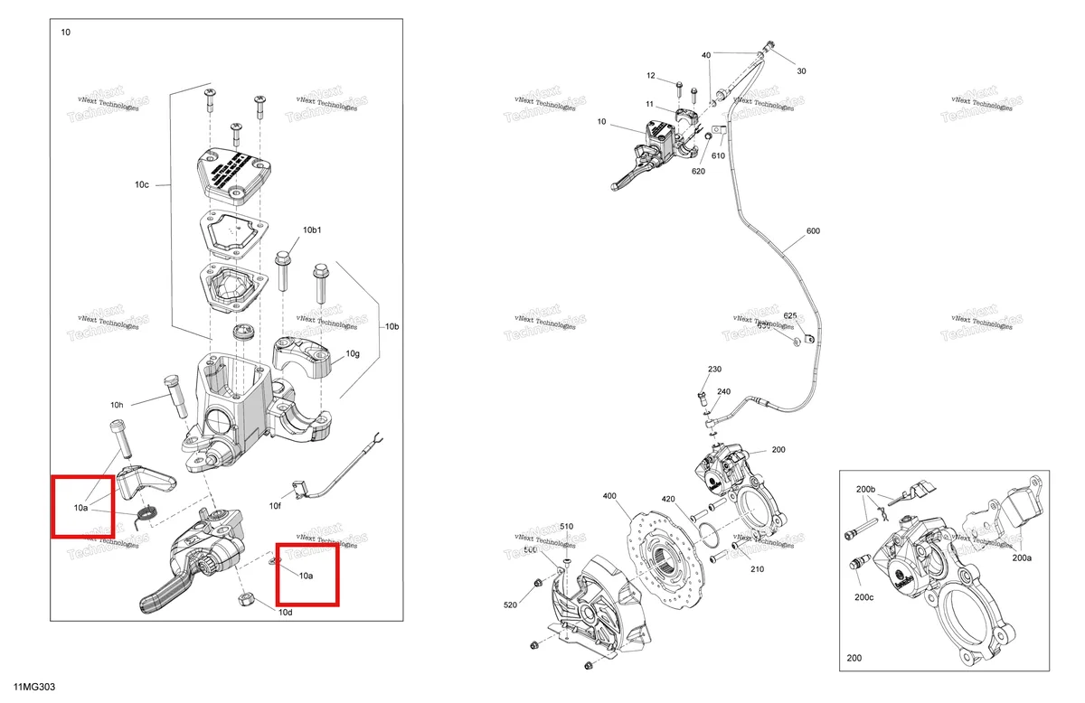 Схема применяемости: Parking тормоз рычаг Ski-Doo Expedition LE 900 ACE Turbo (2026) (507032739)
