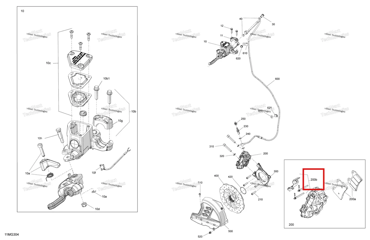 Деталь 507032765 на схеме узла 2027 Ski-Doo RENEGADE - X-RS - 900 ACE TURBO R - DAVP - Circuit Yellow - 15X137X1.5IR Track Mechanic - Brakes