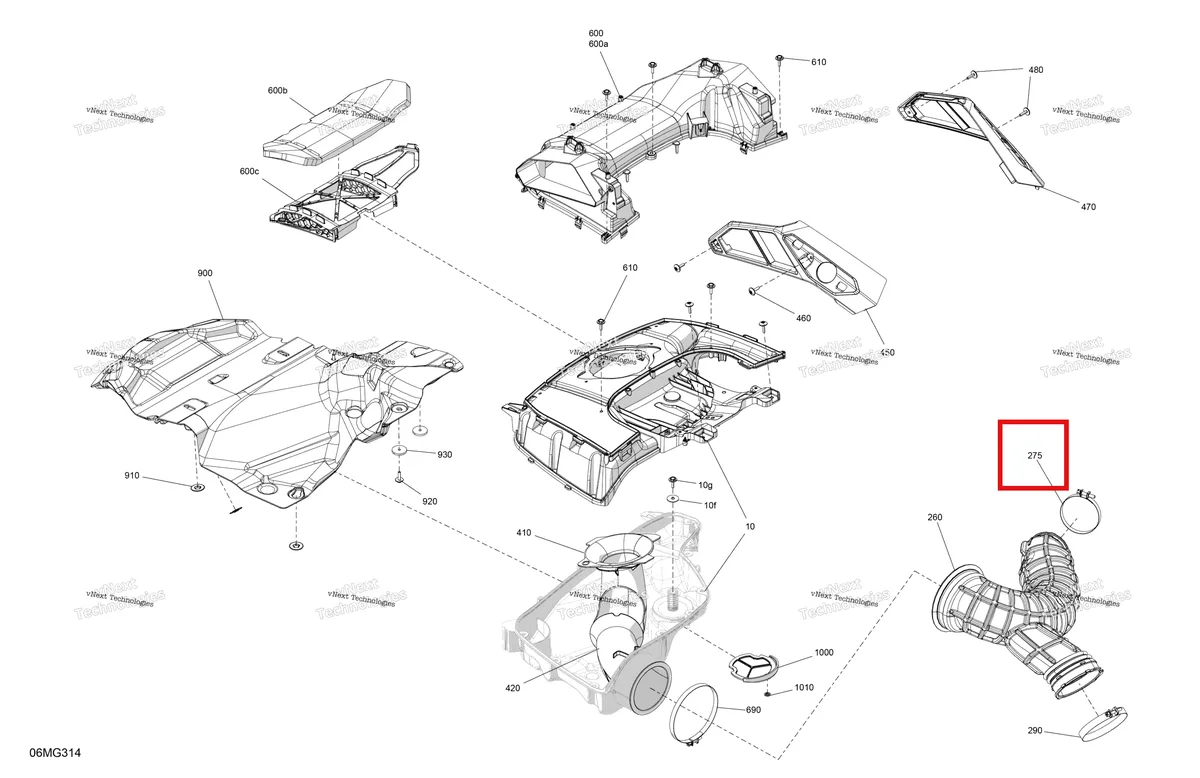 Деталь 508000369 (Хомут) на схеме узла 2027 Ski-Doo MXZ - X-RS with Competition package - 850 E-TEC Turbo R - UCVA - Deep Black - 15X137X1.25RSII2P Track - SHOT starter Engine - Air Intake