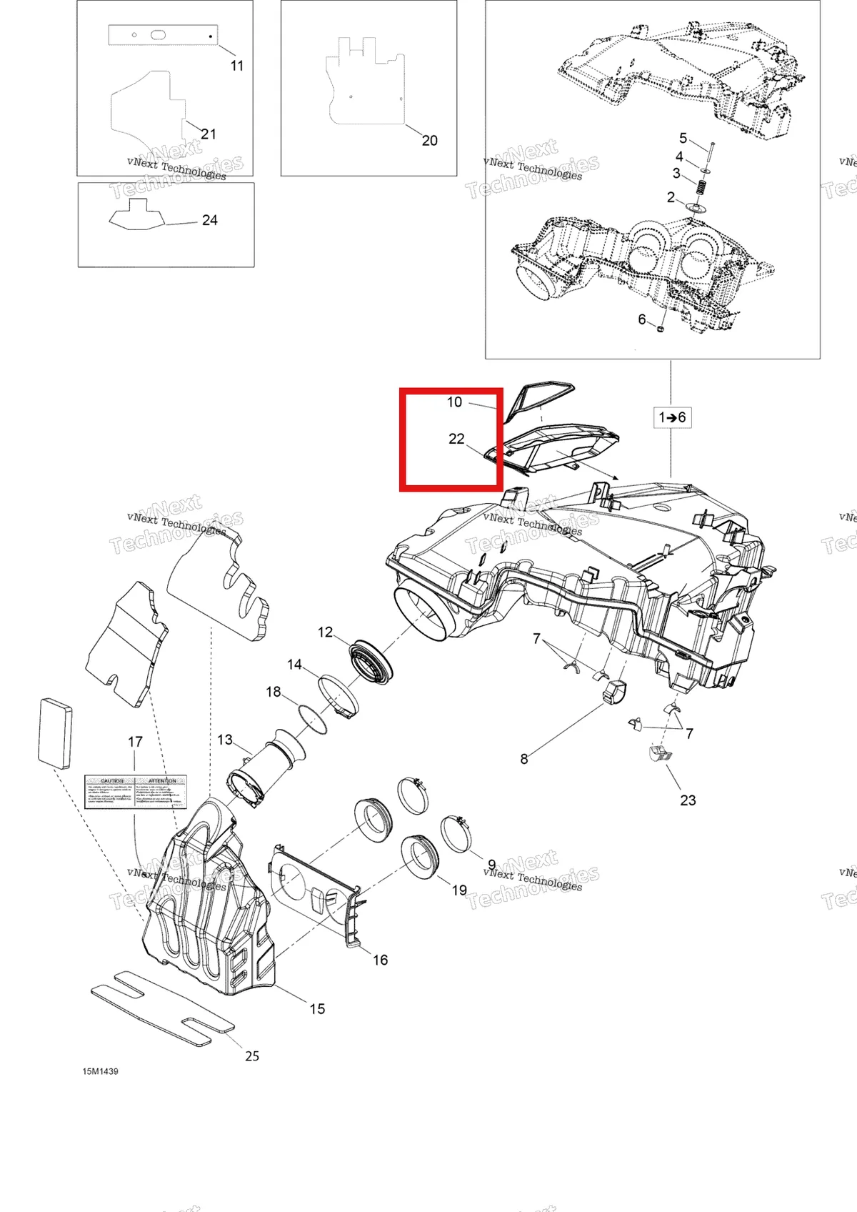 Схема применяемости: Переходник Ski-Doo Expedition TUV 600 H.O. SDI REV-XU (2009) (508000569)
