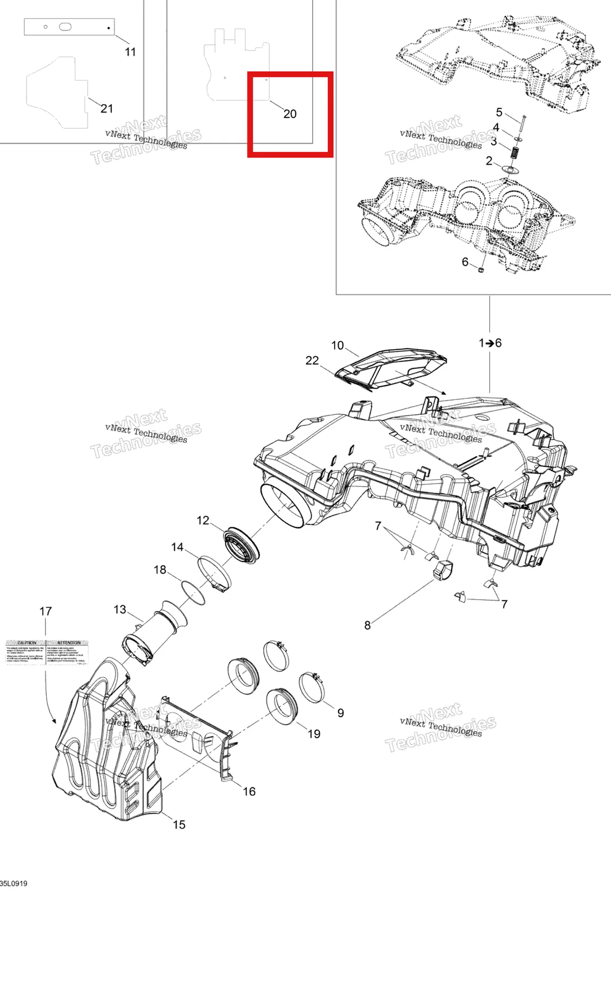 Схема применяемости: Reflective Sheet Ski-Doo Expedition TUV 600 H.O. SDI REV-XU (2009) (508000604)