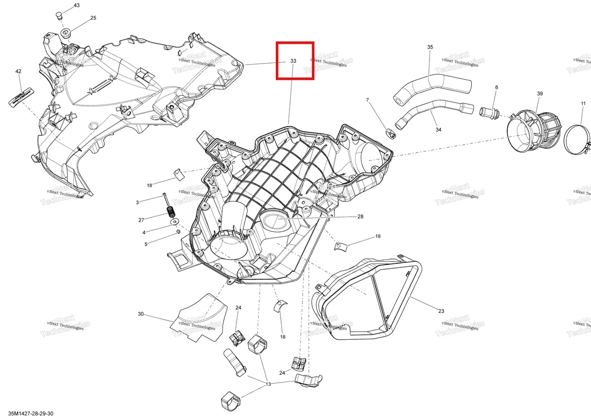 Деталь 508000625 (Деталь Secondary Chamber Ass'y. Includes 1 To 8) на схеме узла 2014 Ski-Doo RENEGADE SPORT 600ACE XP Air Intake System