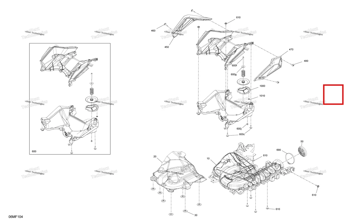 Деталь 508000806 на схеме узла 2026 Ski-Doo SKANDIC - LE - 600R E -TEC - ALTA - Deep Black - 24X154X1.5CST Track Engine - Air Intake