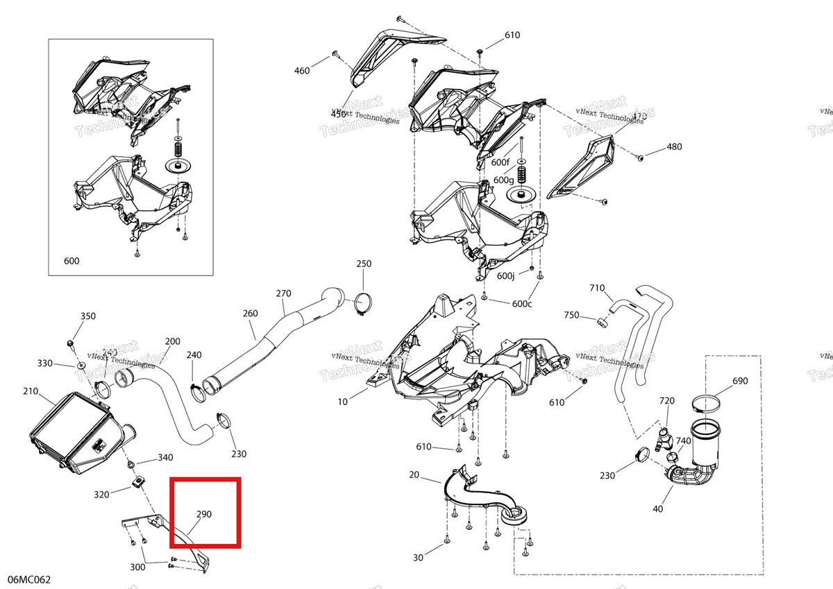 Деталь 508001053 на схеме узла Engine - Air Intake