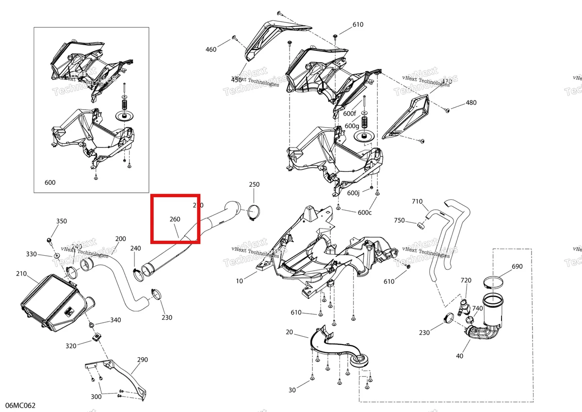 Деталь 508001114 на схеме узла Engine - Air Intake