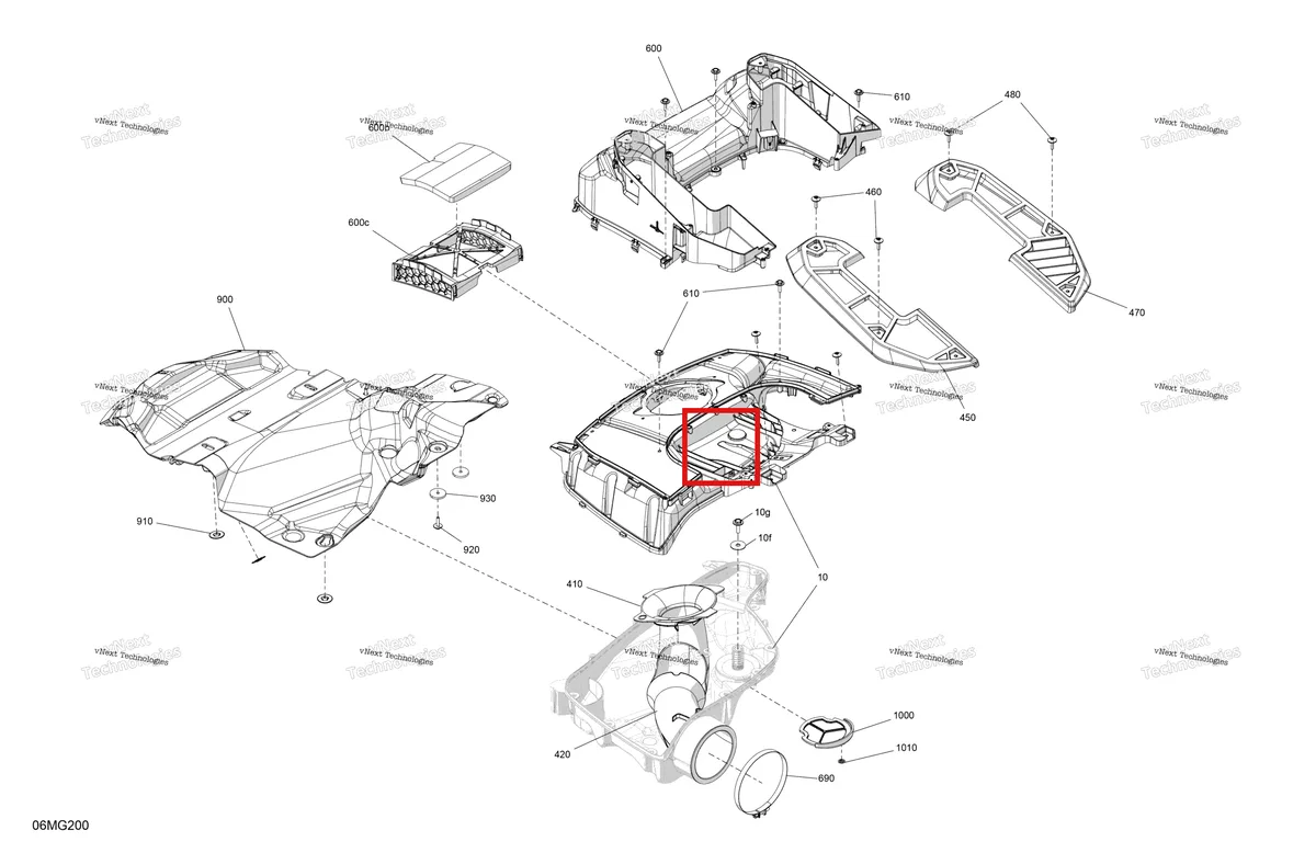 Деталь 508001221 на схеме узла 2027 Ski-Doo FREERIDE - STD - 850 E-TEC - VBVA - Ultraviolet - 15X146X2.5P Track - SHOT starter Engine - Air Intake