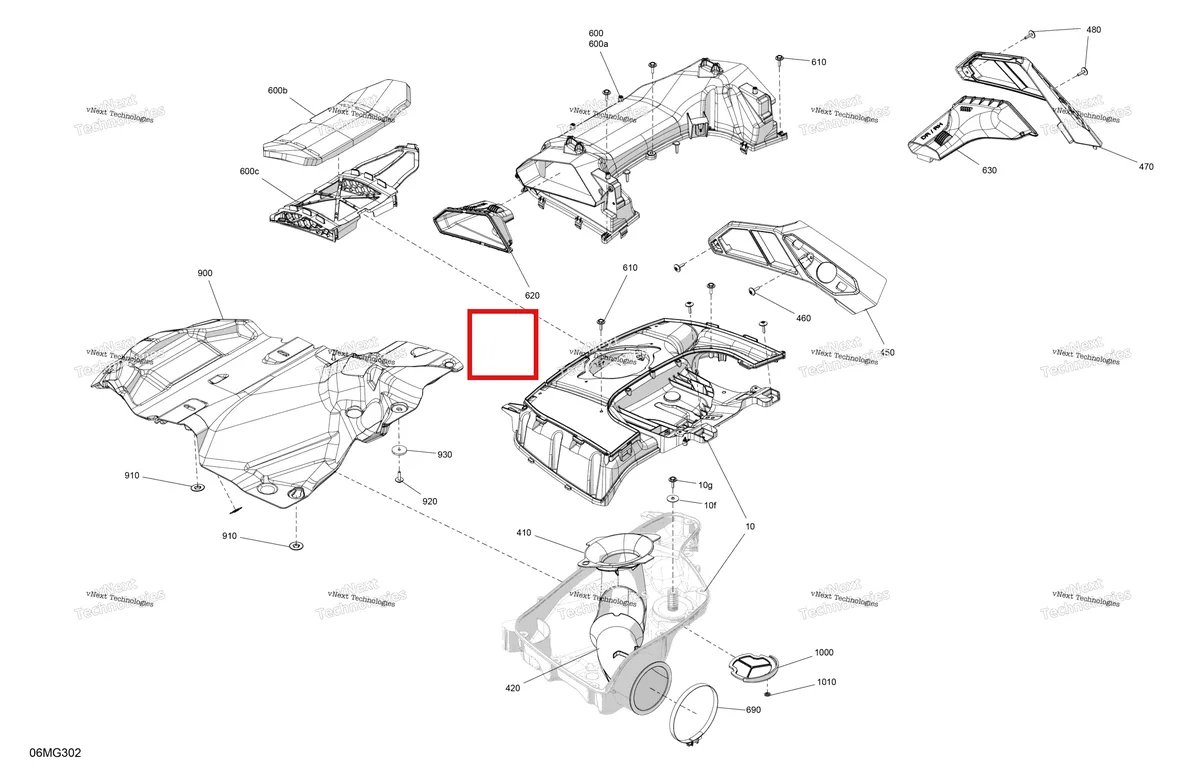 Схема применяемости: Поролон опора Ski-Doo Expedition LE 900 ACE Turbo (2026) (508001222)