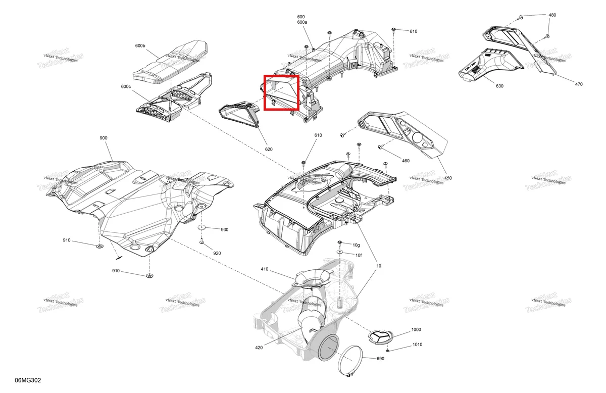 Схема применяемости: Acoustic Insulation Ski-Doo Expedition LE 900 ACE Turbo (2026) (508001224)