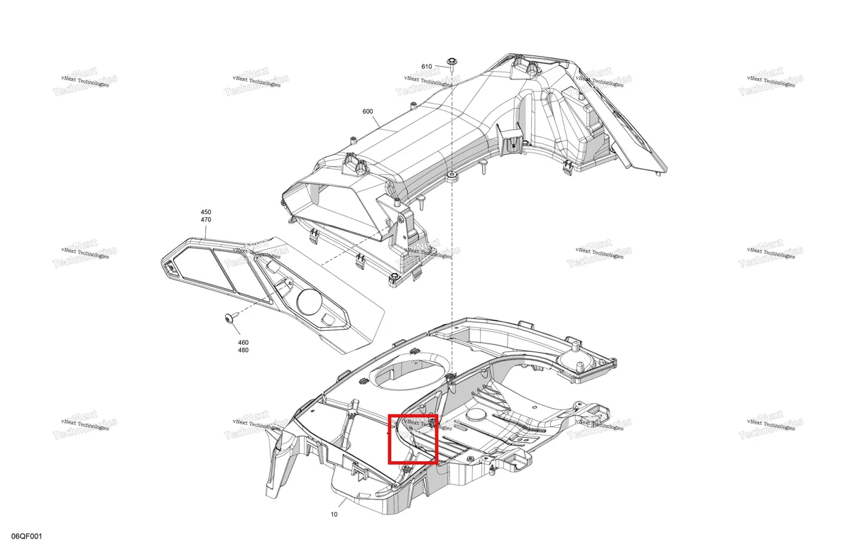 Деталь 508001244 на схеме узла 2026 Ski-Doo EXPEDITION - SPORT - ESTB - Bright White - 15X137X1.6C Track Engine - Air Intake