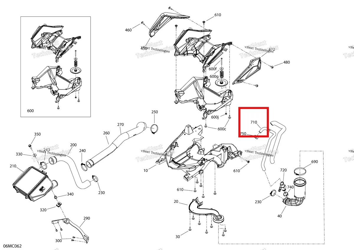 Деталь 508001272 на схеме узла Engine - Air Intake