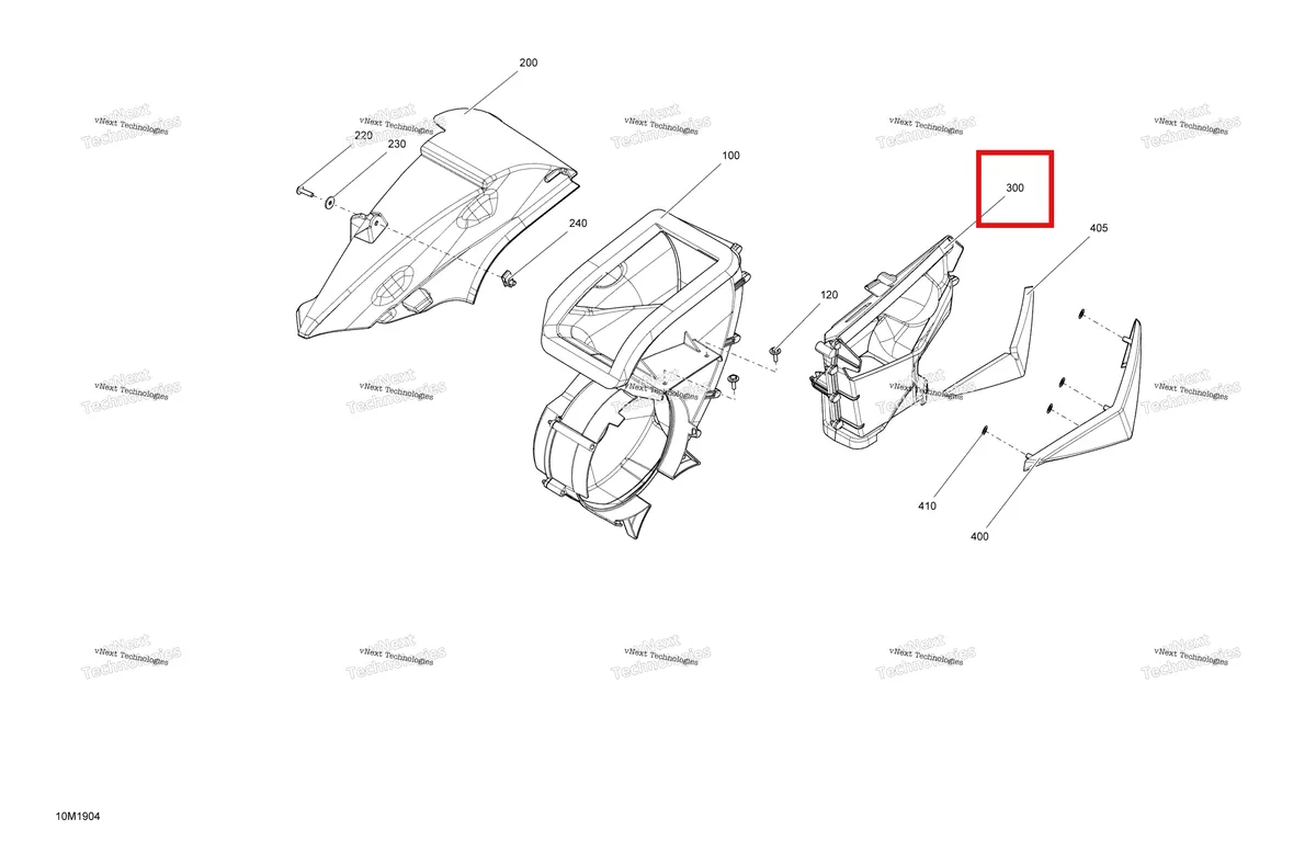 Деталь 509000540 на схеме узла 2019 Ski-Doo TUNDRA 550F Cooling - 550F