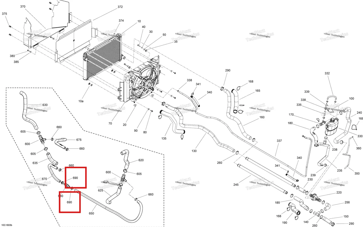 Деталь 509000552 на схеме узла Cooling System - With Heating System