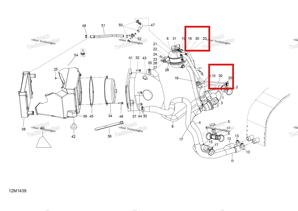 Деталь 509000599 (Деталь Hose 5.2 Mm) на схеме узла 2014 Ski-Doo EXPEDITION LE 600HOE, XU Cooling System