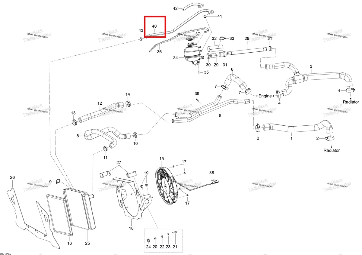 Схема применяемости: Сапун шланг Ski-Doo 509000750