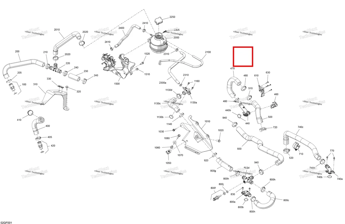 Деталь 509001367 на схеме узла 2026 Ski-Doo EXPEDITION - SPORT - ESTB - Bright White - 15X137X1.6C Track Engine - Cooling