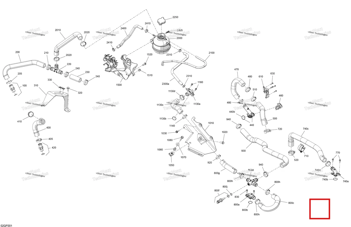 Деталь 509001378 на схеме узла 2026 Ski-Doo EXPEDITION - SPORT - ESTB - Bright White - 15X137X1.6C Track Engine - Cooling