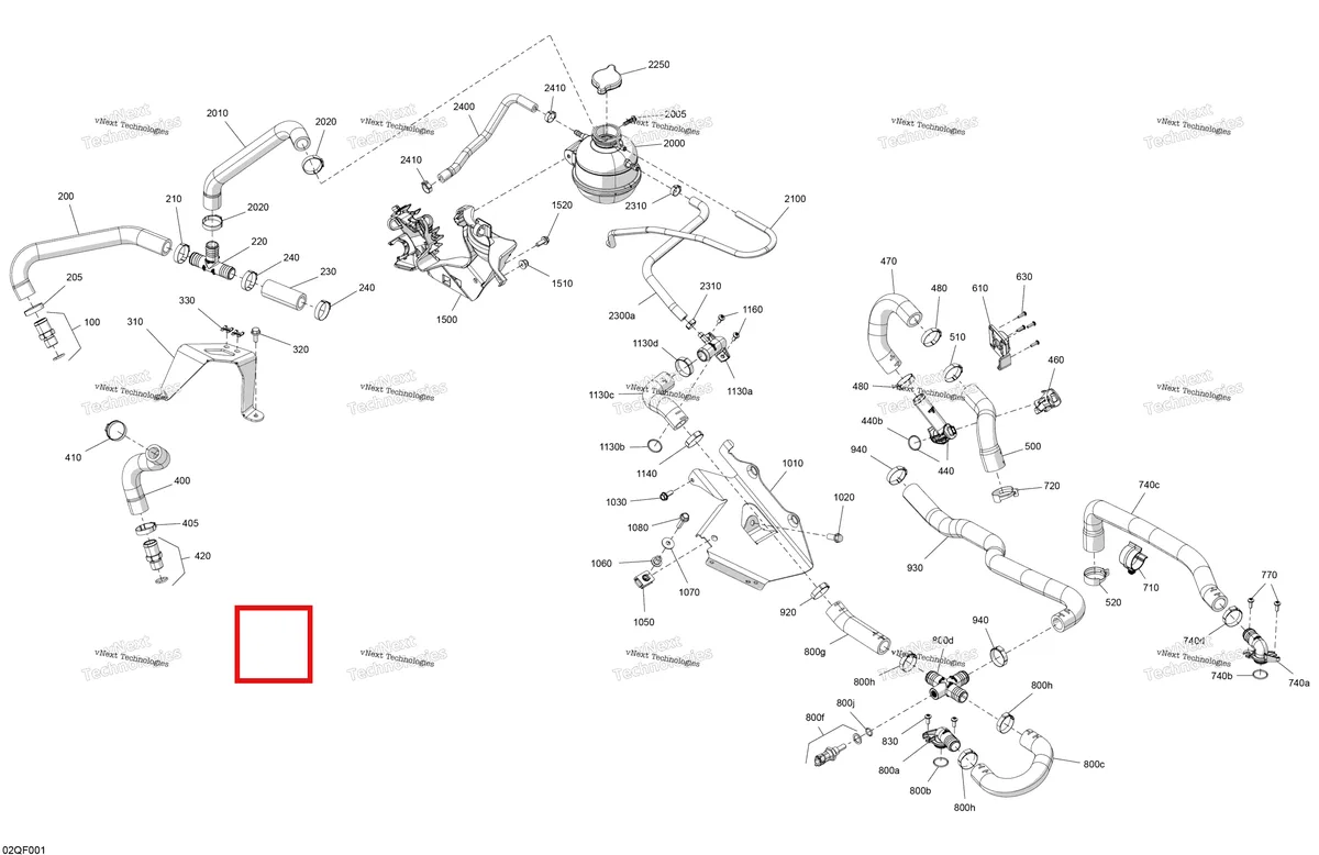 Деталь 509001419 на схеме узла 2026 Ski-Doo EXPEDITION - SPORT - ESTB - Bright White - 15X137X1.6C Track Engine - Cooling