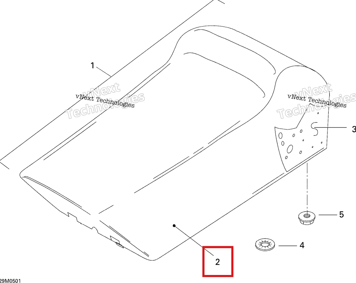 Деталь 510004058 на схеме узла 2005 Ski-Doo Tundra R Seat