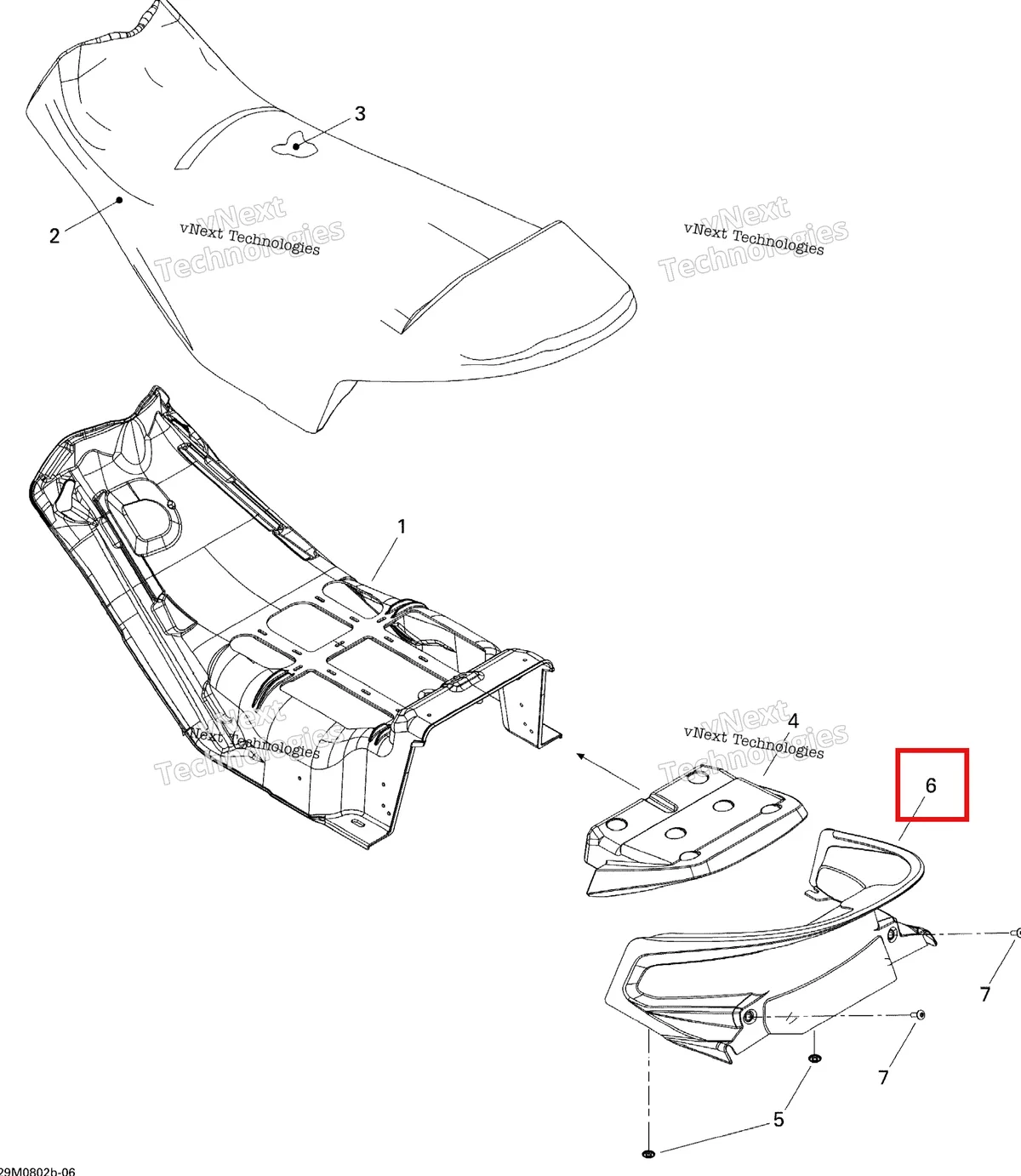 Деталь 510004657 на схеме узла 2008 Ski-Doo Summit Adrenaline 600HO SDI Seat