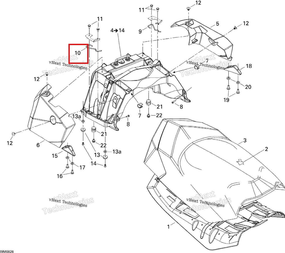 Деталь 510004892 на схеме узла 2008 Ski-Doo GSX LTD TOURING 600 HO SDI Seat