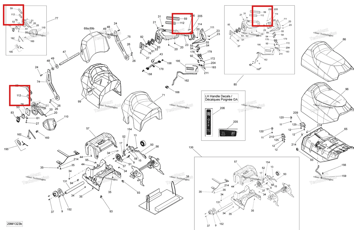 Деталь 510005011 на схеме узла 2013 Ski-Doo GRAND TOURING LE & SE 1200 XR Seat Se