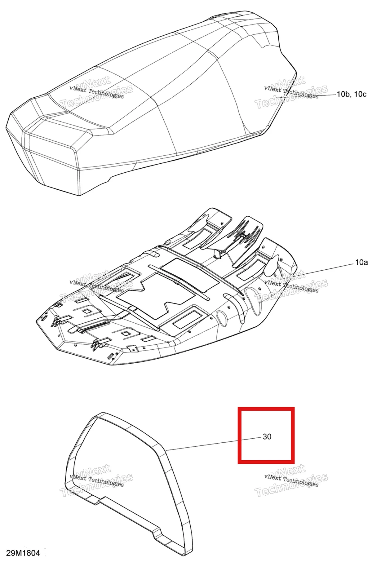 Деталь 510005386 на схеме узла 2018 Ski-Doo TUNDRA 600 ACE Seat Tundra Sport