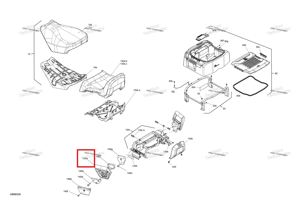 Деталь 510005409 (Руль) на схеме узла Body - Seat