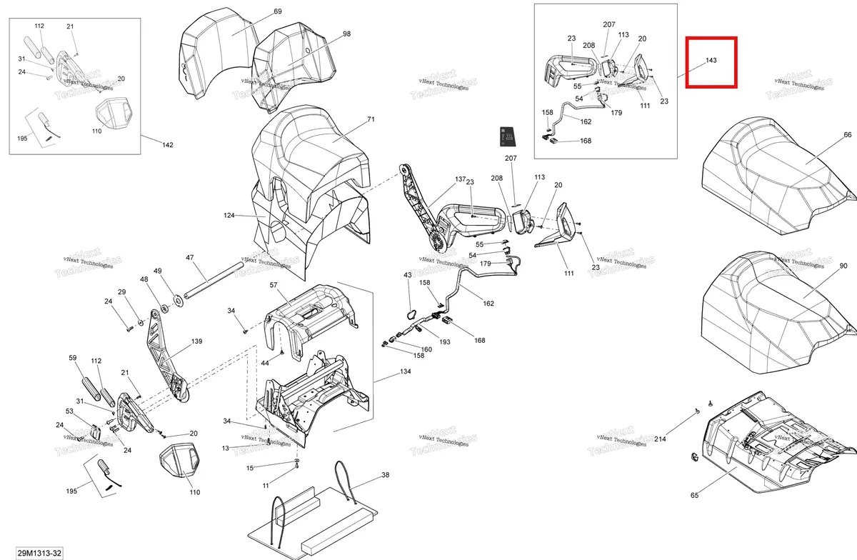 Деталь 510005543 на схеме узла XP Seat