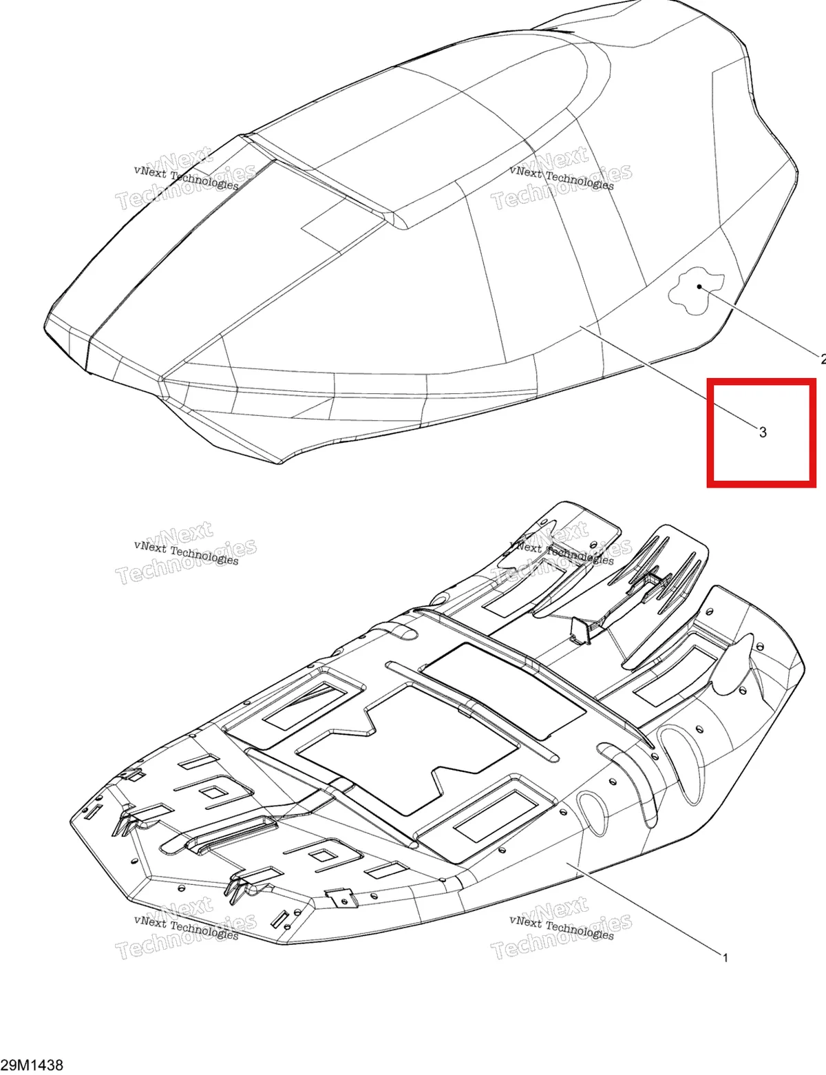 Деталь 510005930 на схеме узла 2014 Ski-Doo MXZ X 600RS XS RS Seat