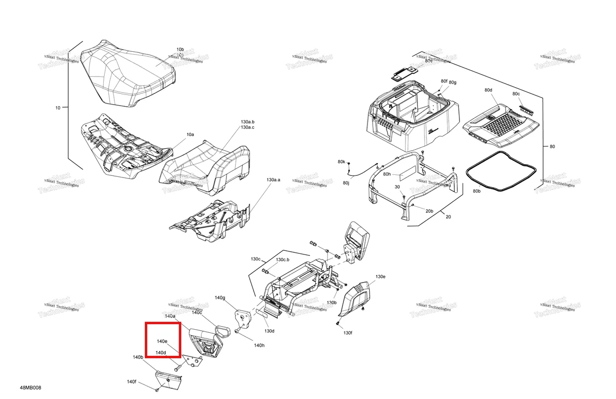 Деталь 510005936 (Опорная Плита) на схеме узла Body - Seat