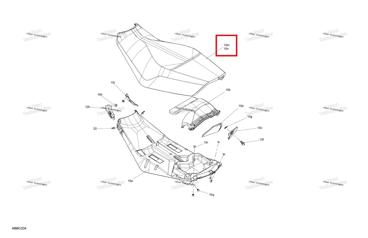 Деталь 510006313 на схеме узла Body - Seat