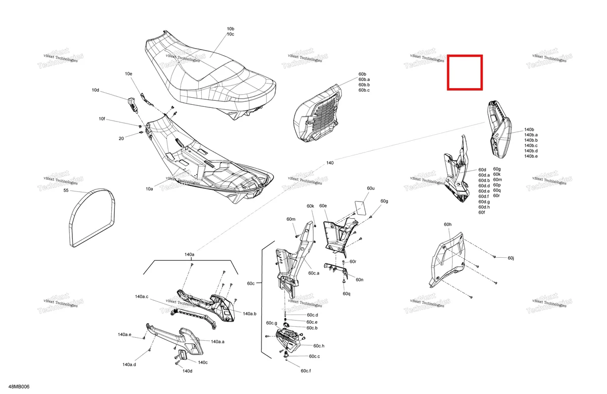 Деталь 510006337 на схеме узла 2022 Ski-Doo EXPEDITION SPORT 600 EFI Body - Seat