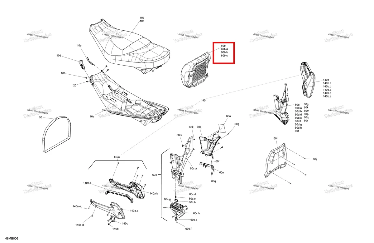 Деталь 510006364 на схеме узла Body - Seat