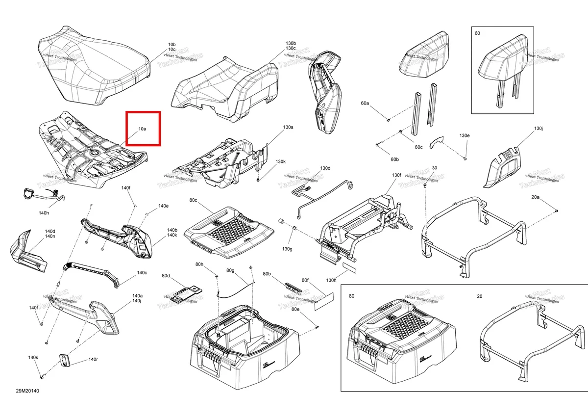 Деталь 510006369 на схеме узла 2020 Ski-Doo EXPEDITION LE/SE 600R E-TEC Seat - Main Section - Le - Se