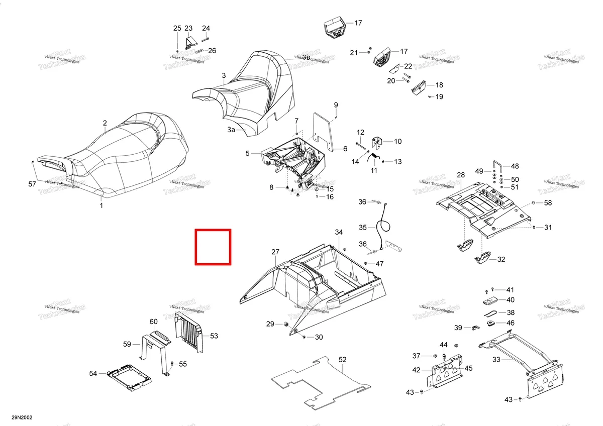 Деталь 510006576 на схеме узла 2020 Ski-Doo EXPEDITION SWT 900 ACE Seat - Main Section