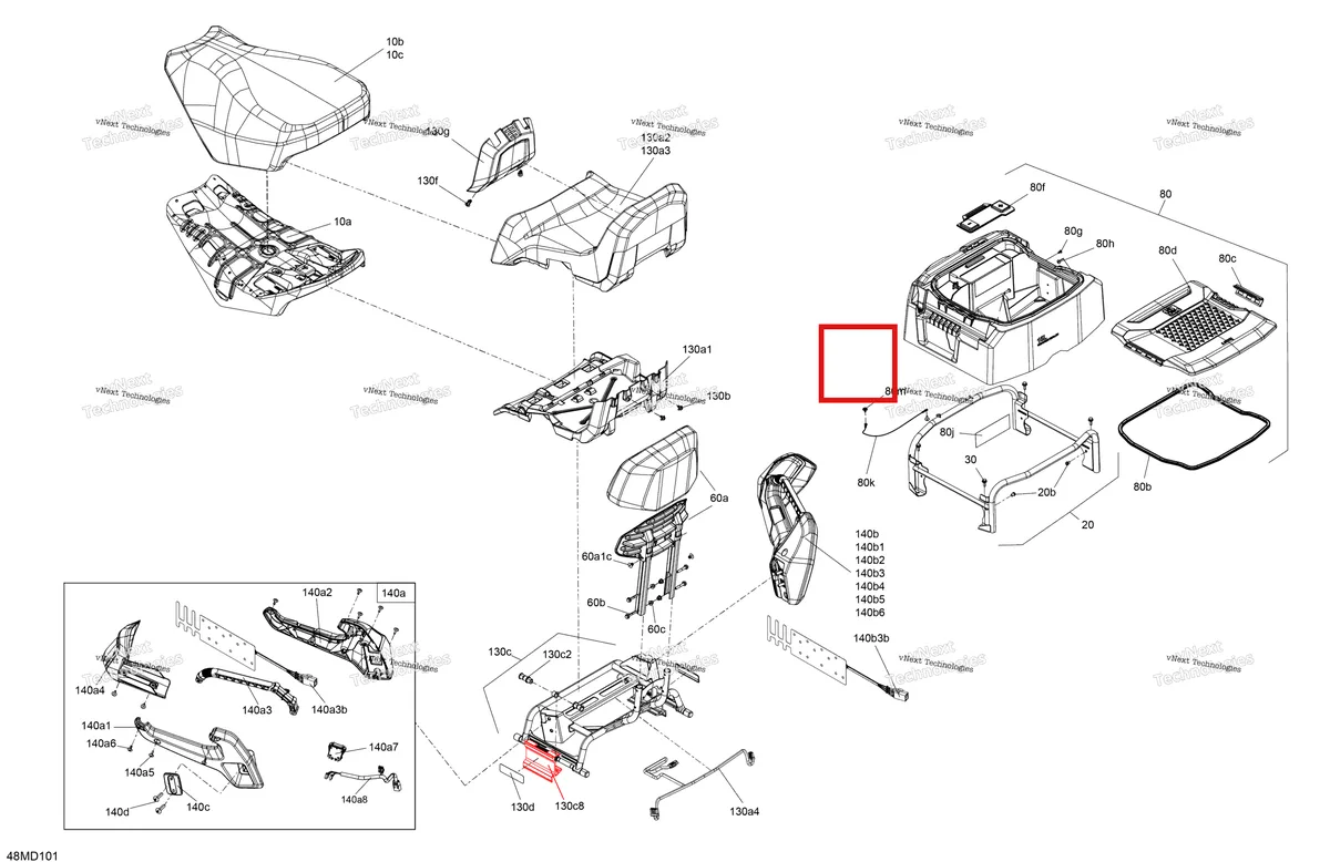 Деталь 510006736 на схеме узла 2024 Ski-Doo EXPEDITION 600R E-TEC - LE - ABRA - Deep Black - 154X20X1.5CST Track Body - Seat