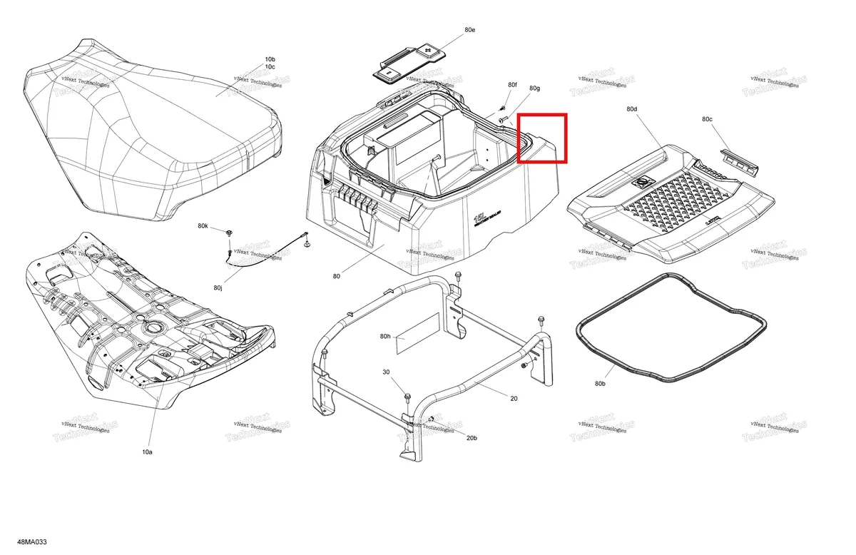Деталь 510006843 на схеме узла 2021 Ski-Doo EXPEDITION XTREME 850 E-TEC Body - Seat