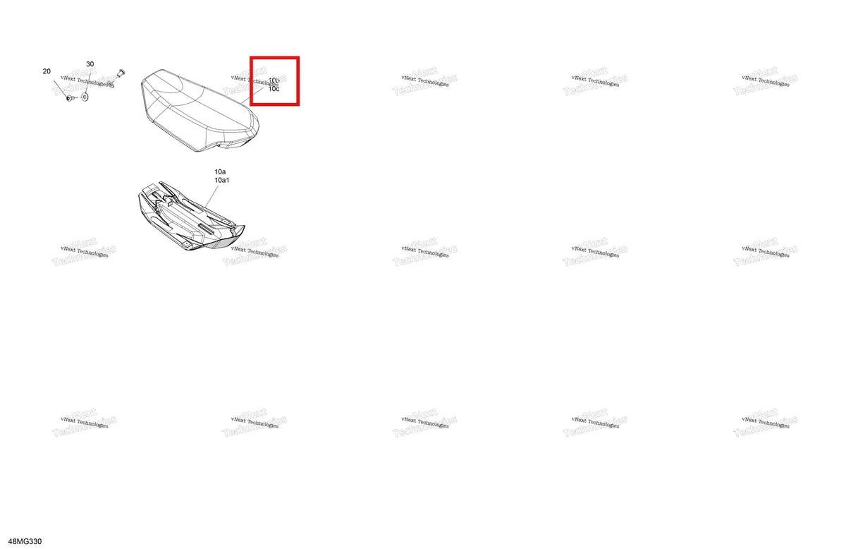 Деталь 510006868 на схеме узла 2027 Ski-Doo SUMMIT - NEO - 600 EFI - TWVA - Deep Black - 14X146X1.6CF Track Body - Seat