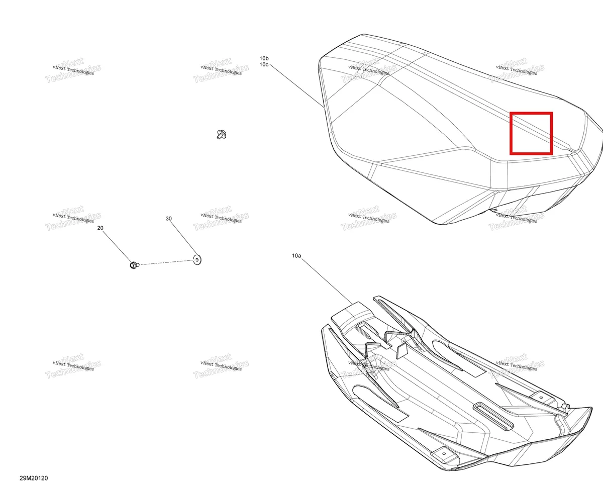 Деталь 510006875 на схеме узла Seat - Main Section - X