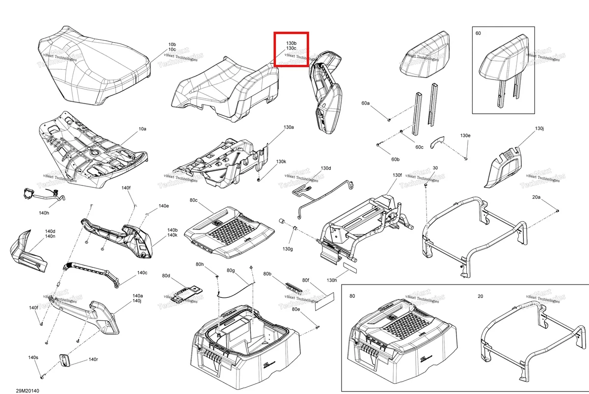 Деталь 510006924 на схеме узла 2020 Ski-Doo EXPEDITION LE/SE 600R E-TEC Seat - Main Section - Le - Se