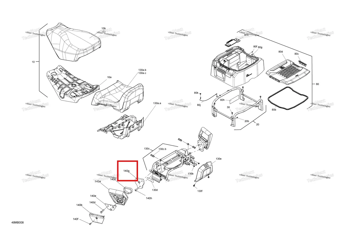 Деталь 510006950 на схеме узла Body - Seat