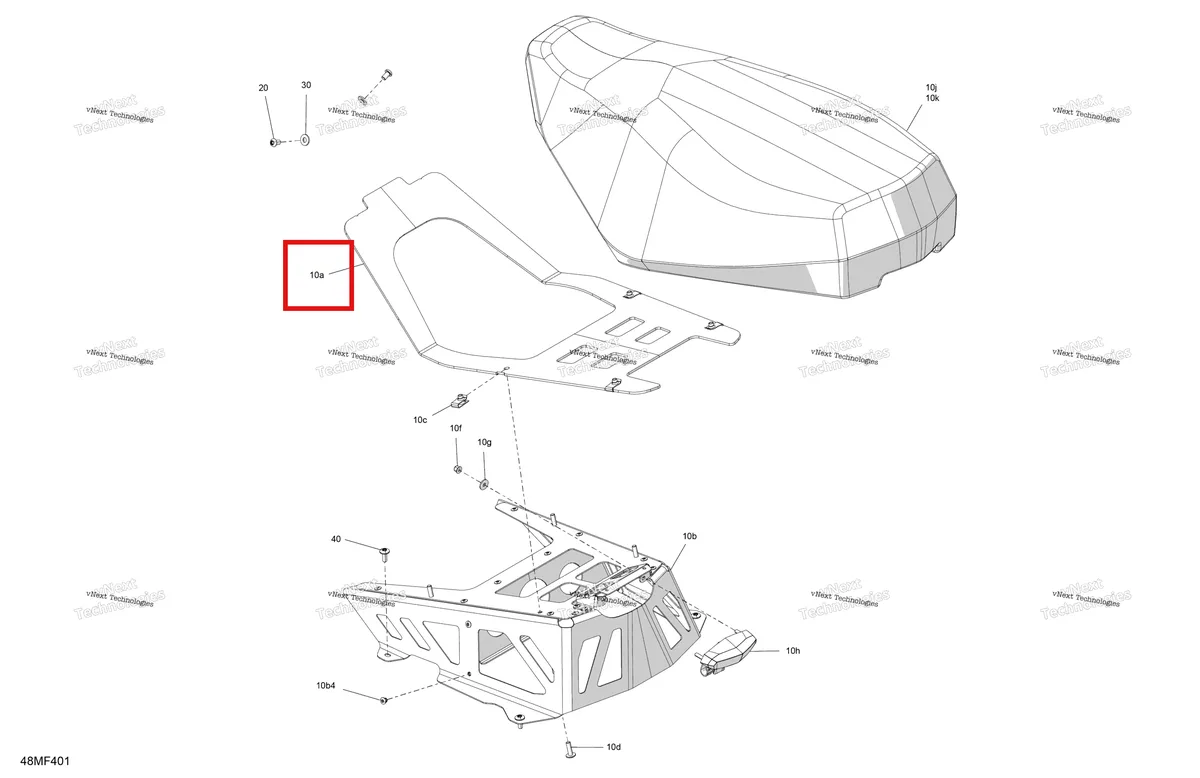 Деталь 510006984 на схеме узла 2026 Ski-Doo MXZ - RACING - 600 RS - BMTA - Neo Yellow - 15X137X1.75R Track Body - Seat