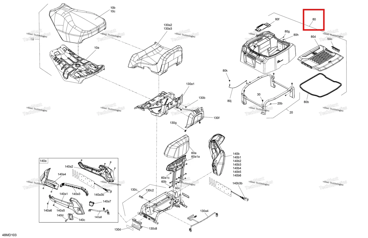 Деталь 510007166 на схеме узла 2024 Ski-Doo EXPEDITION 900 ACE - LE - AARD - Deep Black - 154X20X1.5CST Track Body - Seat