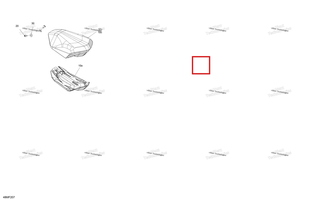 Деталь 510007928 на схеме узла 2026 Ski-Doo SUMMIT - Adrenaline - 600R E -TEC - CDTB - Catalyst Gray - 16X146X2.5PF Track - SHOT starter Body - Seat
