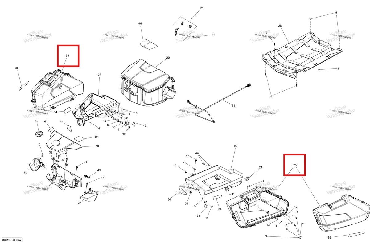 Деталь 511001077 на схеме узла 2016 Ski-Doo GRAND TOURING - 2-STROKE Luggage Rack