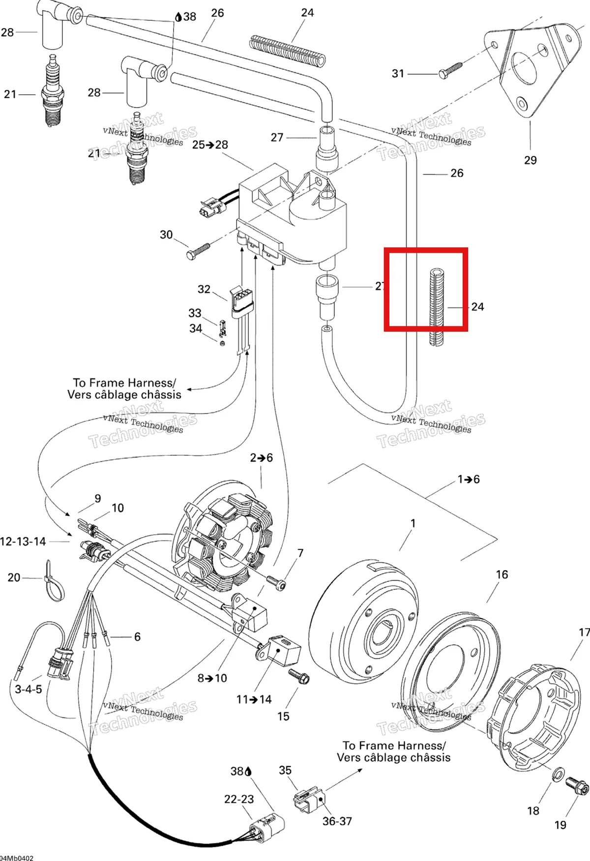Деталь 512059518 (Деталь Electronic Box Assy. 18 Includes Items 21) на схеме узла 