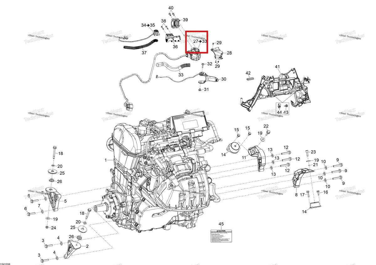 Деталь 512061017 (Деталь Throttle Housing Assy) на схеме узла 2015 Ski-Doo EXPEDITION LE 900 ACE Engine