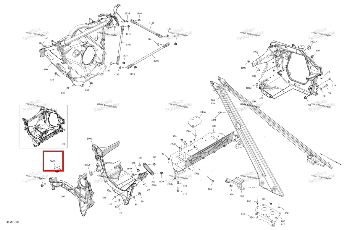 Деталь 512061516 на схеме узла 2026 Ski-Doo EXPEDITION - LE - 900 ACE TURBO R - AWTC - Neo Yellow - 24X154X1.5CST Track Frame - System - Front Section