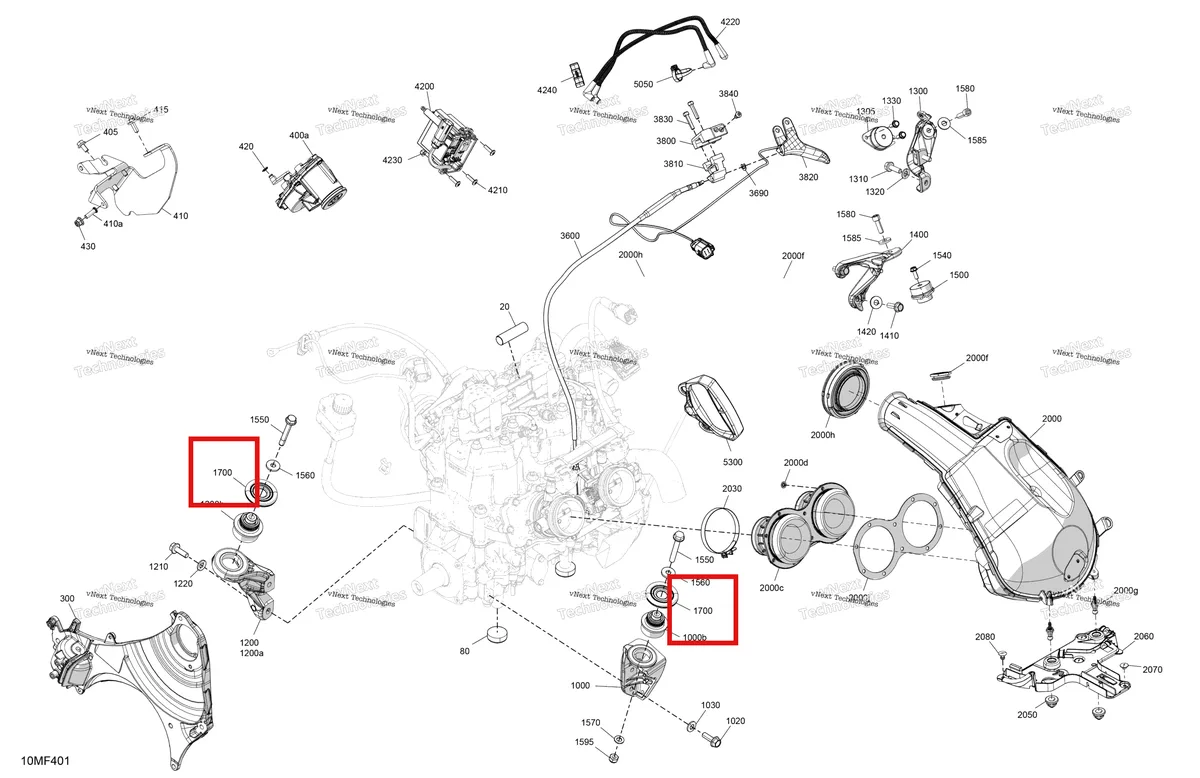 Деталь 512061598 на схеме узла 2026 Ski-Doo MXZ - RACING - 600 RS - BMTA - Neo Yellow - 15X137X1.75R Track Engine - System